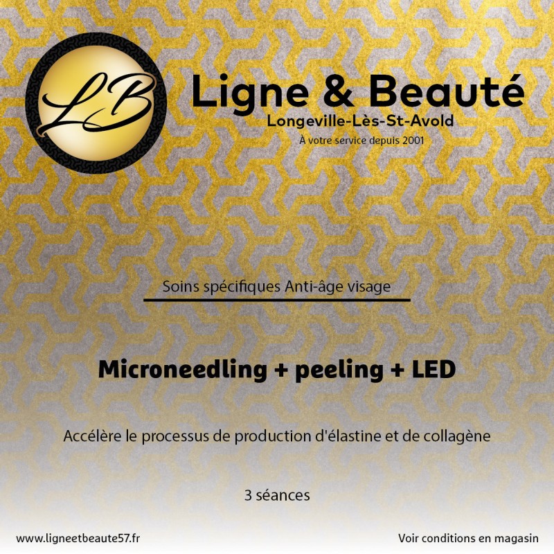 Microneedling + peeling + LED - 3 séances